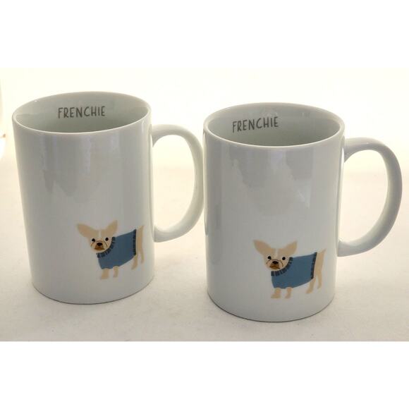 MUG-FRENCHIE-PET SHOP-White-French Bulldog-Holds 12 oz-2 Available - Picture 6 of 9